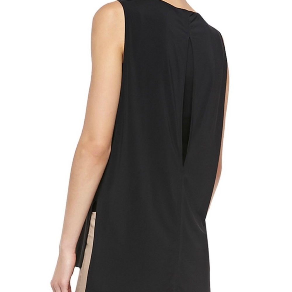 Helmut Lang Large Top EUC Faint Jersey Sleeveless Dropped Armholes Open Back